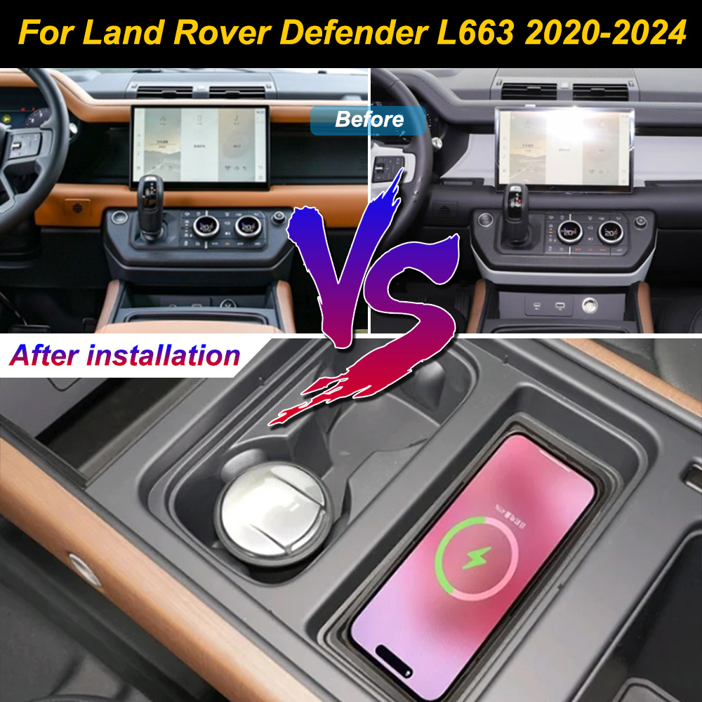 Wireless Car Charger Mount Fast Charging - Draadloze mobiele telefoonoplader voor Land Rover