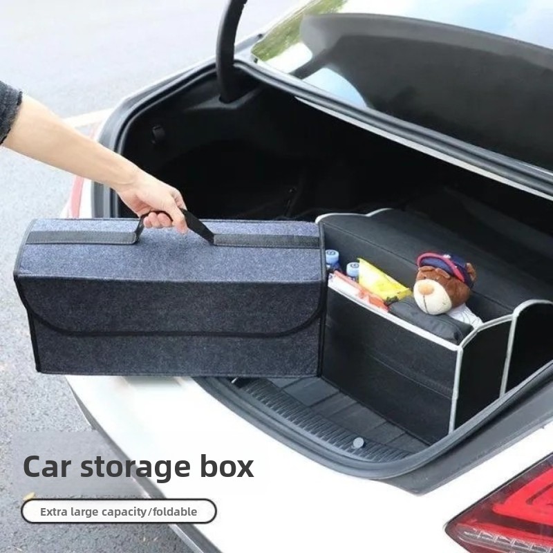 Car Trunk Organizer Foldable Storage Box - Opvouwbare opbergbox van vilt voor de