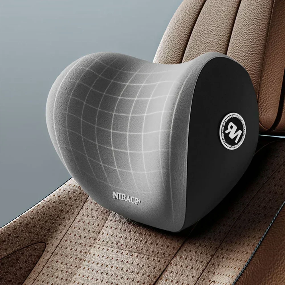 Memory Foam Car Neck Pillow Lumbar Support - Memory Foam Auto Nekkussen Lendensteun Set
