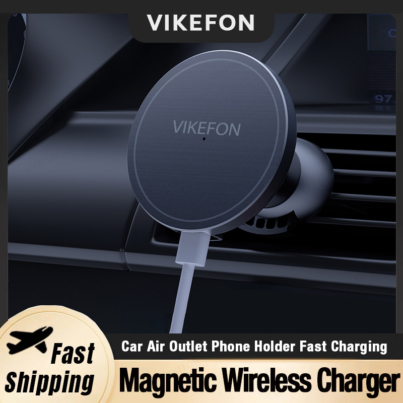 Wireless Car Charger Mount Fast Charging - Auto Luchtuitlaat Draadloze Oplader Telefoon Stand