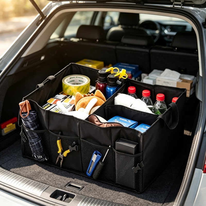 Car Trunk Organizer Foldable Storage Box - Opvouwbare opbergbox voor de autokofferbak met