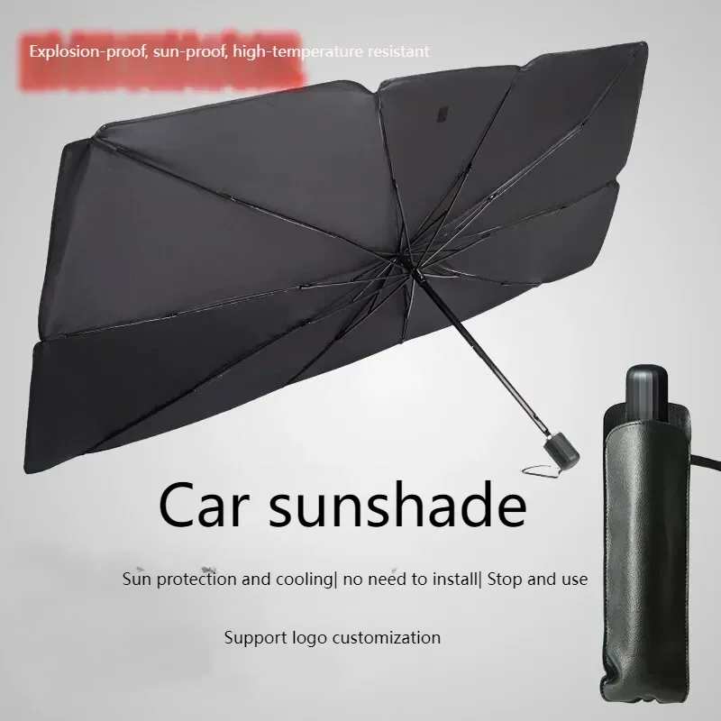 Car Sunshade Windshield Umbrella Foldable - Autozonnescherm, paraplu-type opvouwbaar intrekbaar zonnescherm met
