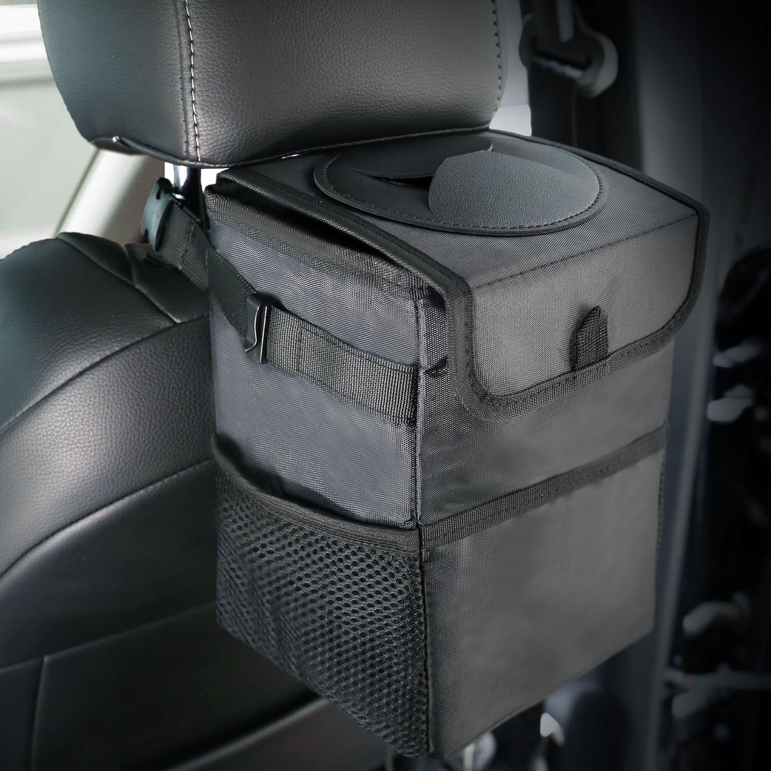 Waterproof Car Trash Can With Lid - 3-in-1 auto-prullenbak met deksel en waterdichte
