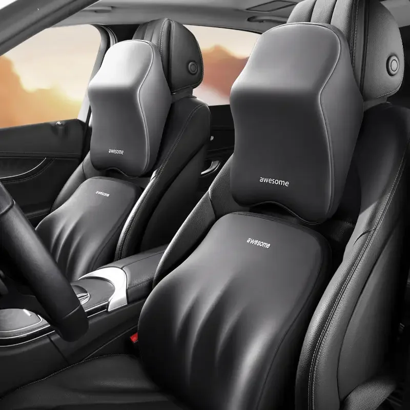 NIEUW Auto Lendensteun Hoofdst - Memory Foam Car Neck Pillow Lumbar Support recensie en prijs