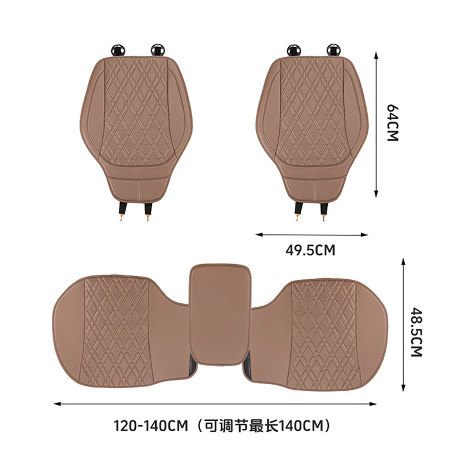 3-delige luxe NAPPA lederen au - Leather Car Seat Covers Full Set Universal recensie en prijs