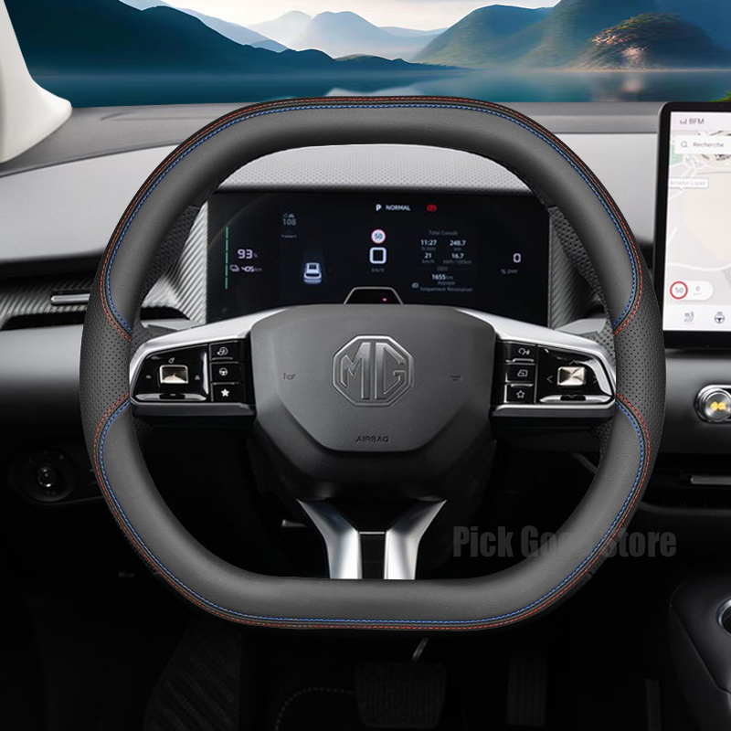 Nappa lederen auto stuurwielho - Car Steering Wheel Cover Anti Slip Breathable recensie en prijs