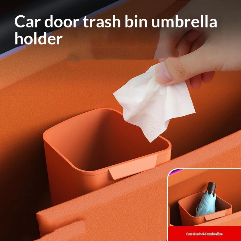 Nieuwe siliconen auto deur bek - Waterproof Car Trash Can With Lid recensie en prijs