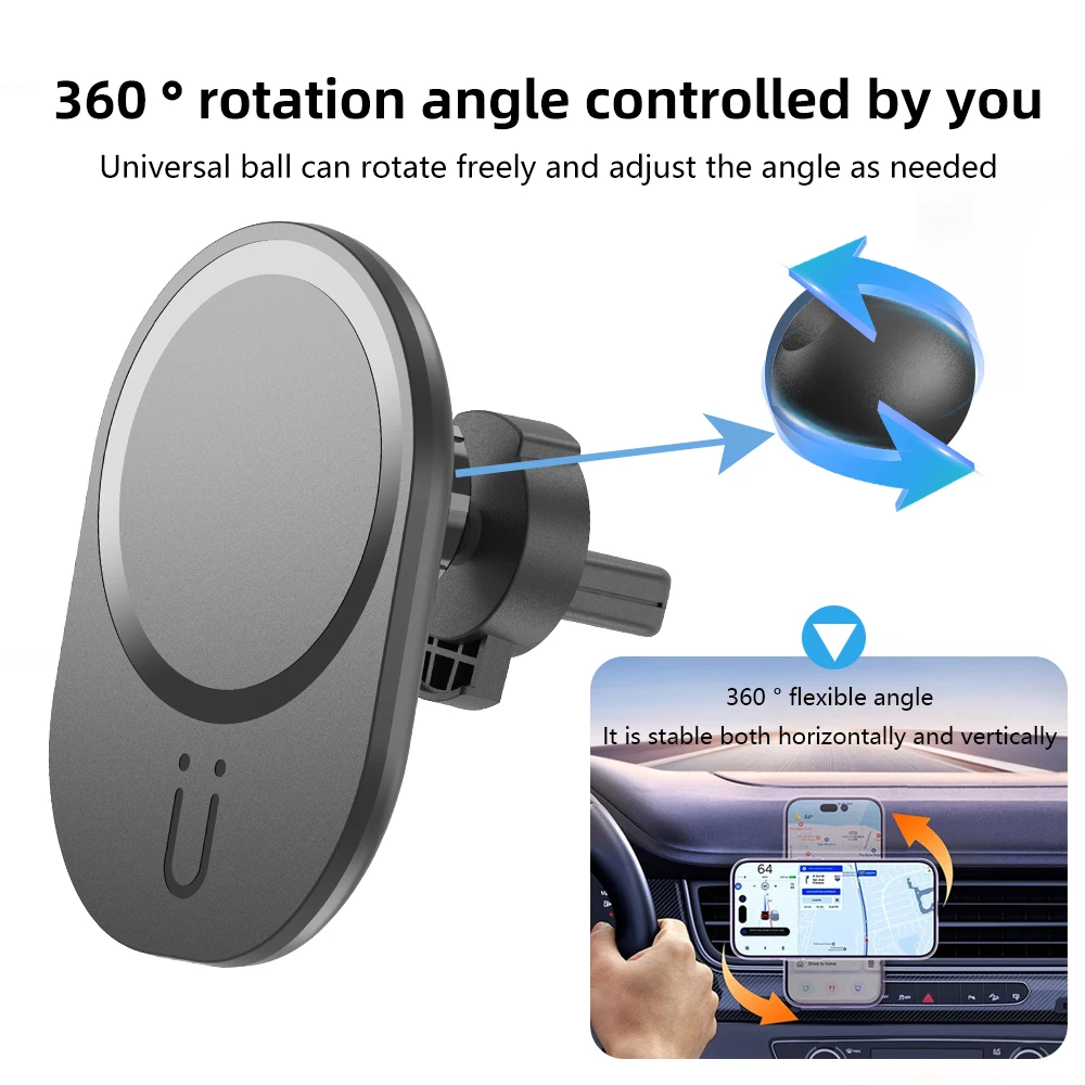 Mini Magnetische Draadloze Aut - Magnetic Phone Holder For Car Vent recensie en prijs