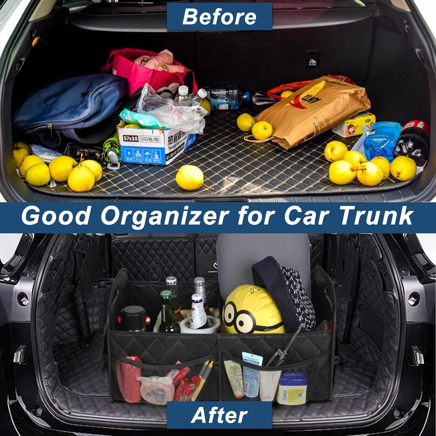 Auto-organizer voor SUV, auto- - Car Trunk Organizer Foldable Storage Box recensie en prijs