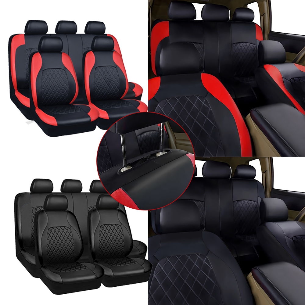 Nieuwe autostoelhoezen met gew - Leather Car Seat Covers Full Set Universal recensie en prijs