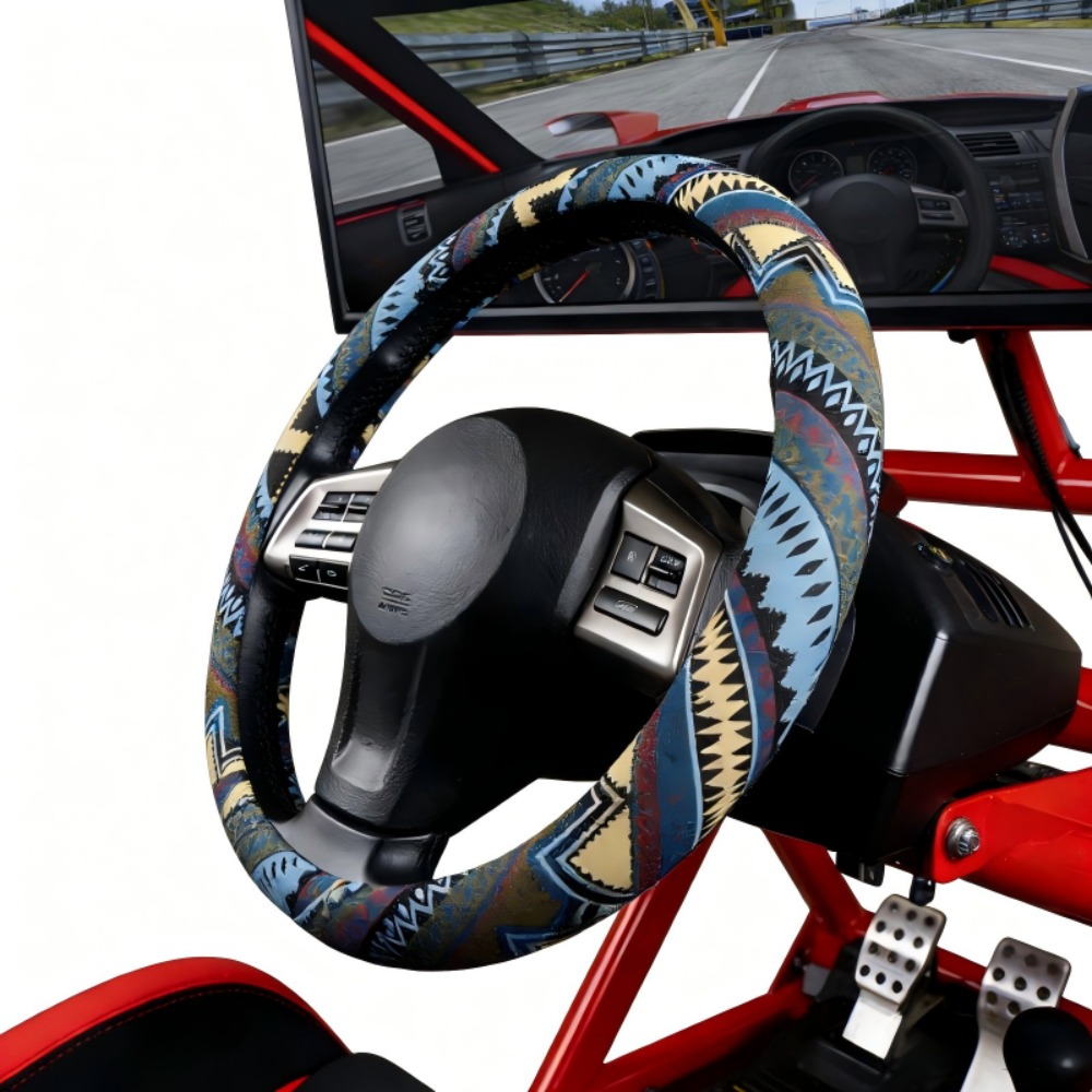 Boheemse stijl linnen auto stu - Car Steering Wheel Cover Anti Slip Breathable recensie en prijs
