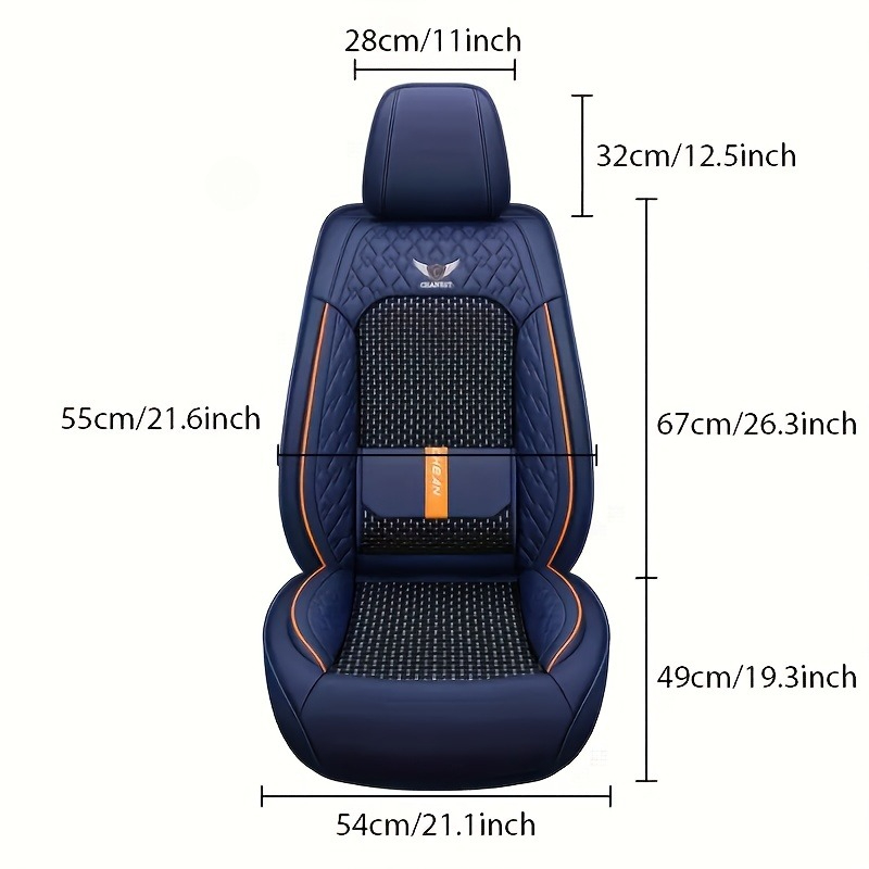 Voor Peugeot 206, W205, Honda  - Leather Car Seat Covers Full Set Universal recensie en prijs