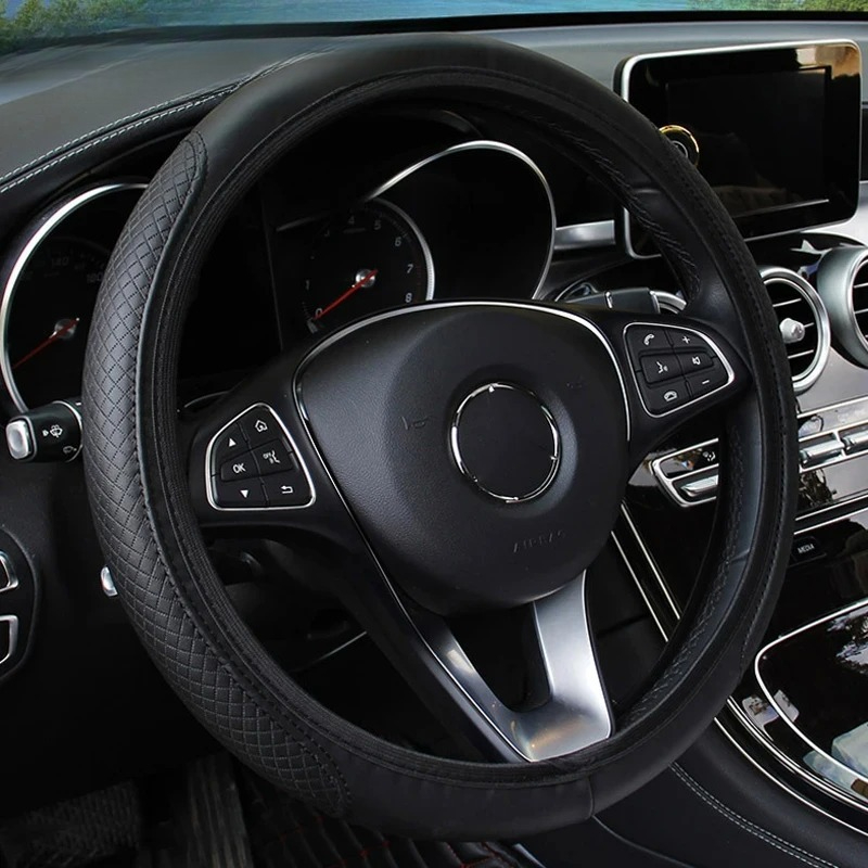 Auto Stuurhoes Anti Slip Pu Le - Car Steering Wheel Cover Anti Slip Breathable recensie en prijs