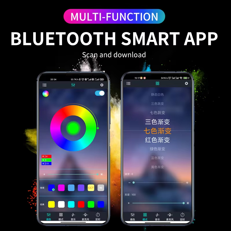 RGB-achtergrondverlichting Afs - Led Ambient Interior Car Lights App Control recensie en prijs