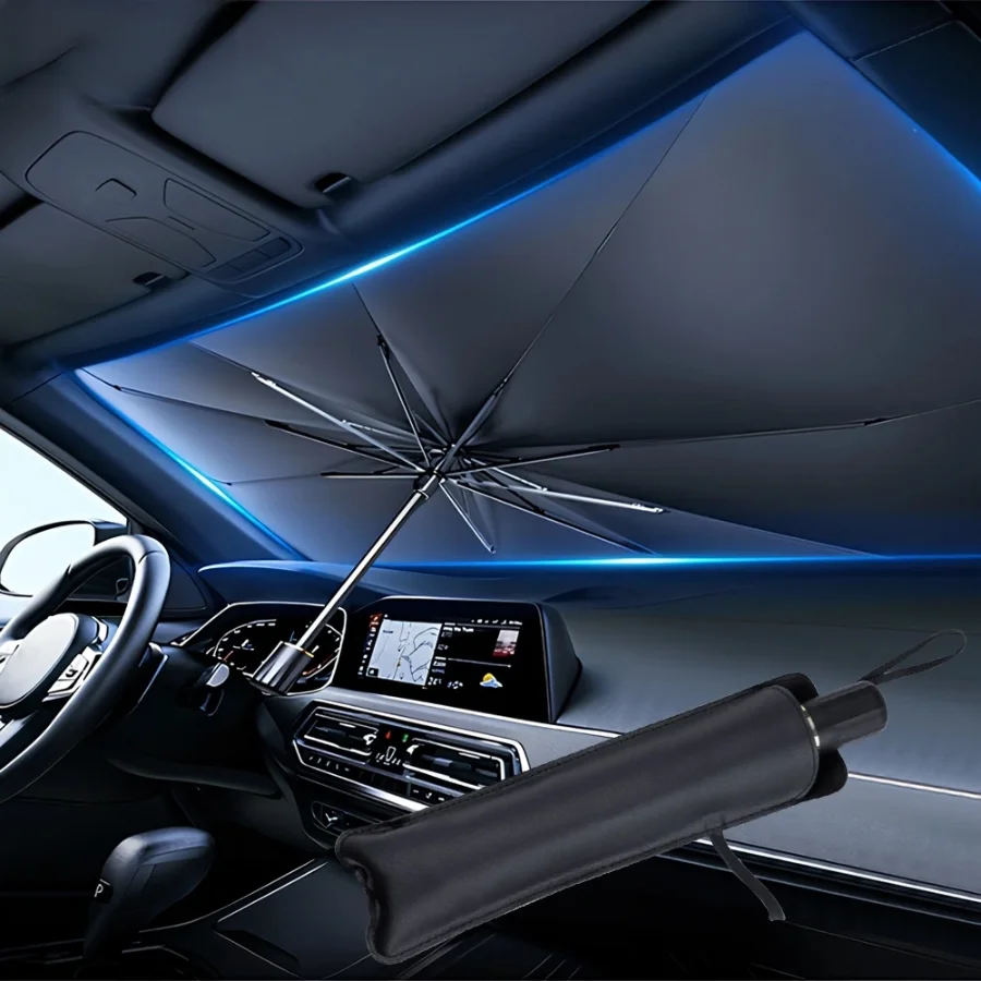 Multifunctionele, handige opvo - Car Sunshade Windshield Umbrella Foldable recensie en prijs