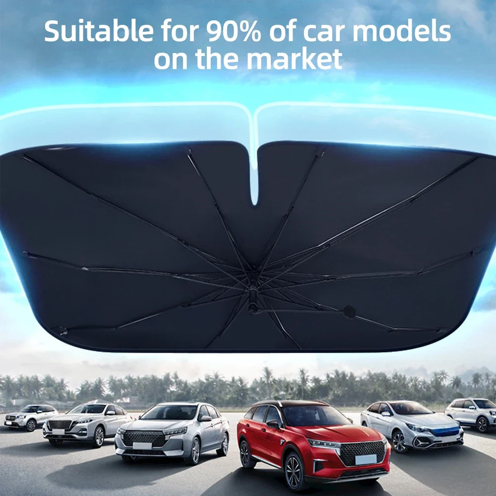 Autozonnescherm Paraplu Voorru - Car Sunshade Windshield Umbrella Foldable recensie en prijs
