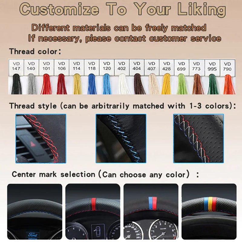 Voor GAC Trumpchi Empow 2021-2 - Car Steering Wheel Cover Anti Slip Breathable recensie en prijs