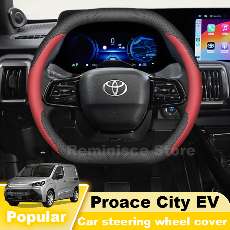 Nappa Lederen Auto Stuurhoes V - Car Steering Wheel Cover Anti Slip Breathable recensie en prijs