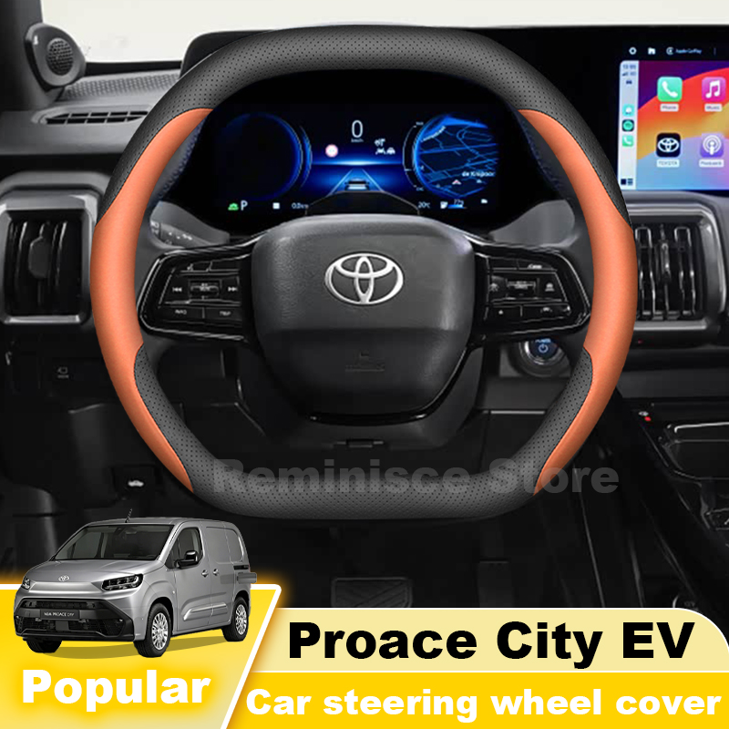Nappa Lederen Auto Stuurhoes V - Car Steering Wheel Cover Anti Slip Breathable recensie en prijs