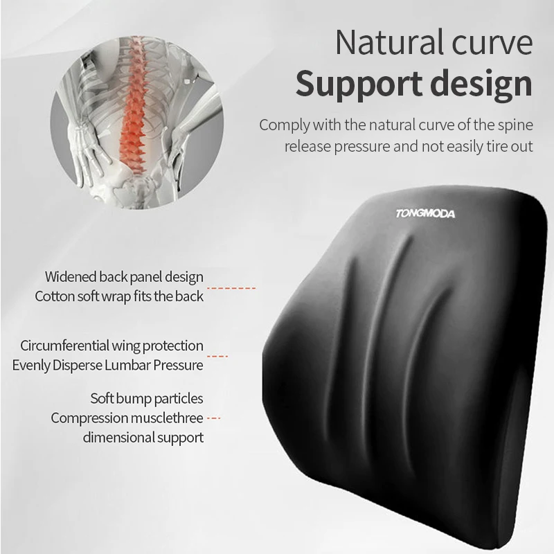 Traagschuim Auto Nekkussen Bes - Memory Foam Car Neck Pillow Lumbar Support recensie en prijs