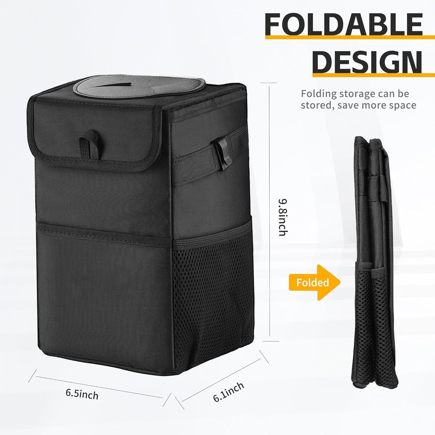 3-in-1 auto-prullenbak met dek - Waterproof Car Trash Can With Lid recensie en prijs