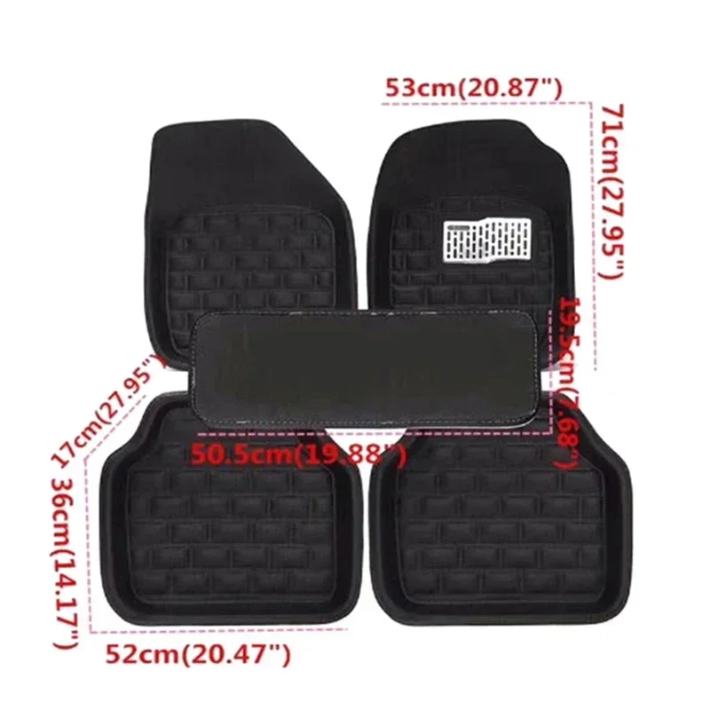 NIEUWE Luxe Lederen Auto Vloer - Car Floor Mats Universal Waterproof Leather recensie en prijs