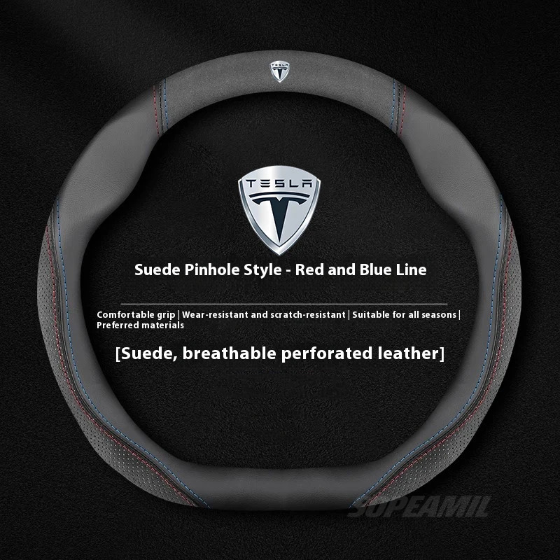 Tesla Model 3-model Y Model S  - Car Steering Wheel Cover Anti Slip Breathable recensie en prijs